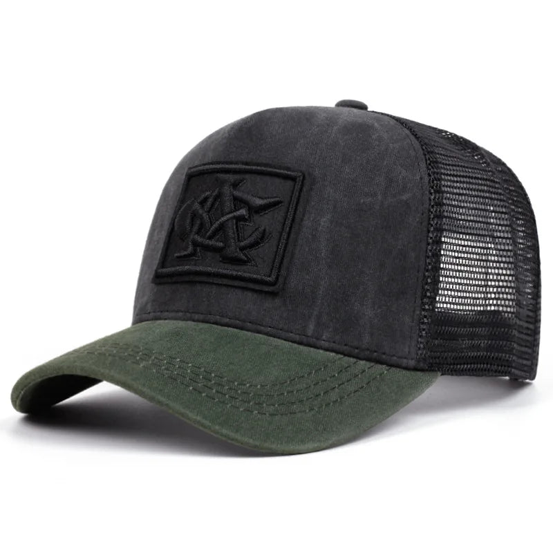1pc Unisex CA Letter Embroidery Net Baseball Hats Spring and Summer Outdoor Adjustable Casual Duck Flat Caps Sunscreen Hat